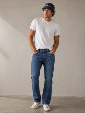Scott Barber Straight Fit Premium Stretch Blue Denim Jeans
